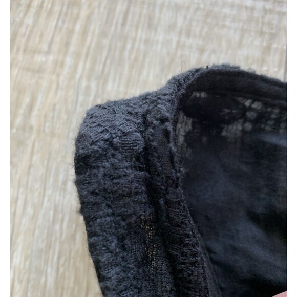 New Volcom Lace Accent Shift Dress Cotton Gauze Black Size XS - Picture 7 of 16